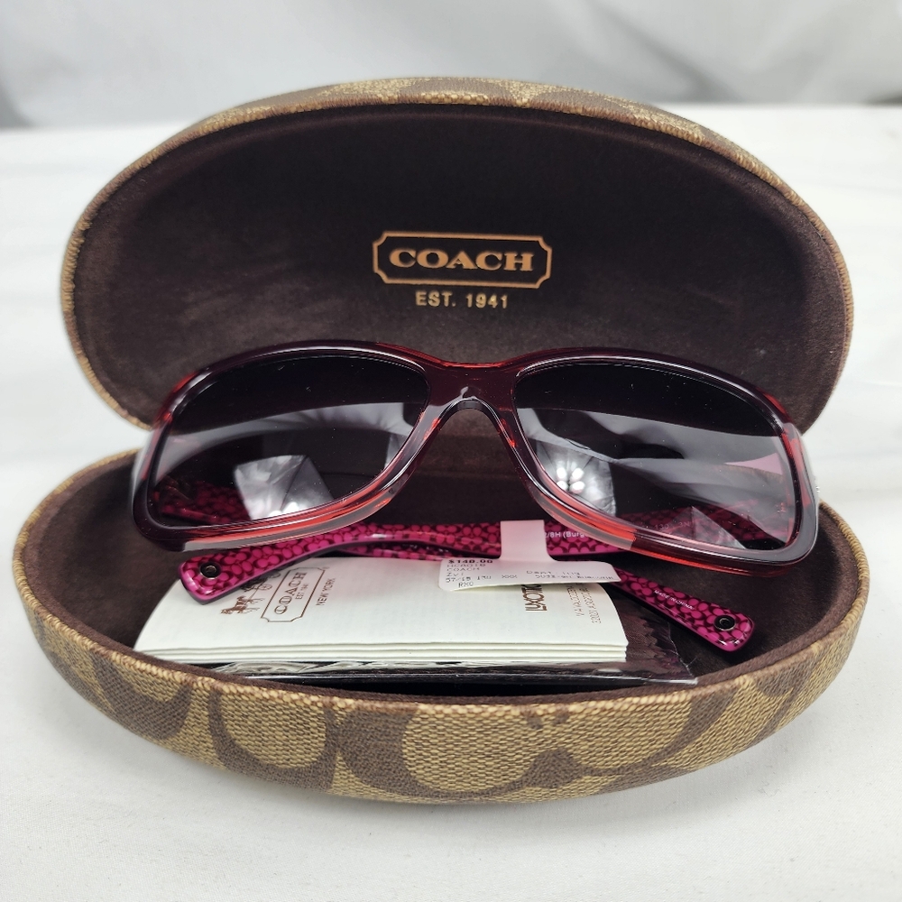 Coach Sunglasses HC8016 Ciara with Hard Case NWT